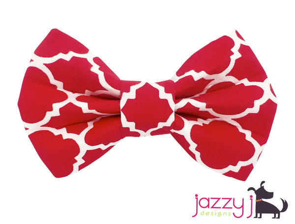 Red Trellis Bow Tie