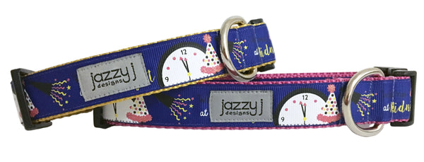 Wake Me At Midnight Royal Blue Dog Collar