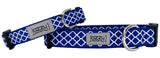 Royal Blue Trellis Dog Collar
