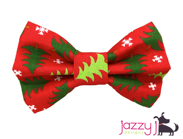 Funky Christmas Trees Bow Tie