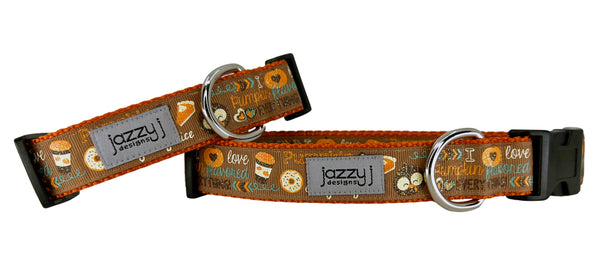 Pumpkin Spice Everything Dog Collar