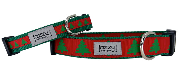 New Christmas Trees Dog Collar