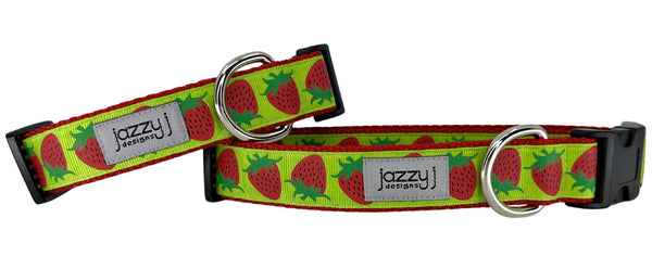 Strawberry Saturday Dog Collar