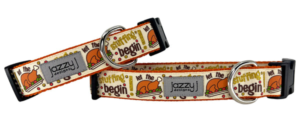Let the Stuffing Begin Dog Collar