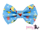 Blue Cocktails Bow Tie