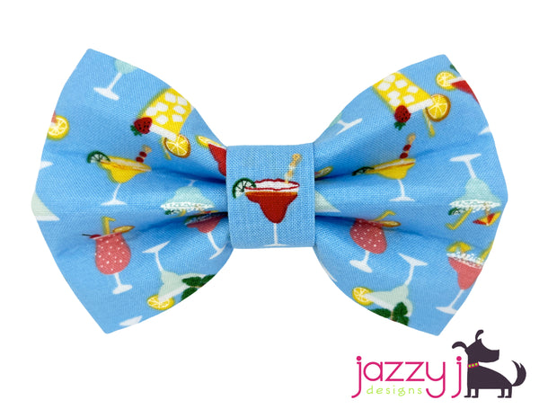 Blue Cocktails Bow Tie