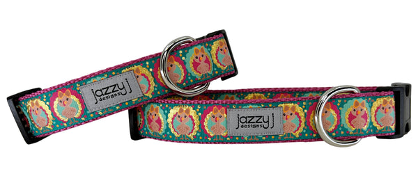 Teal Golden Girl Turkey Dog Collar