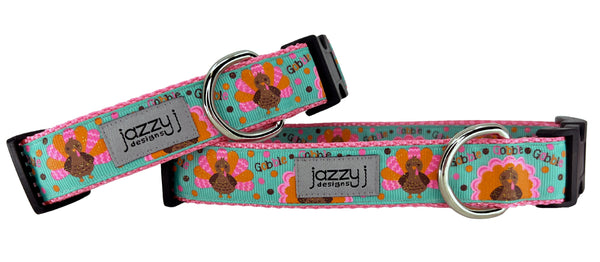 Tropic Gobble Gobble Turkey Dog Collar