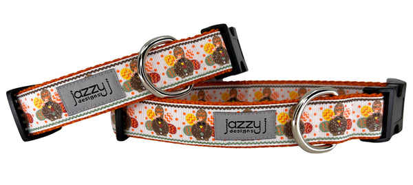 White Tom Turkey Dog Collar