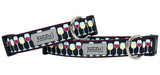 Black Wine Down Wednesday Dog Collar
