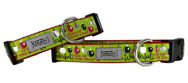 Wonderful Time of the Year Dog Collar
