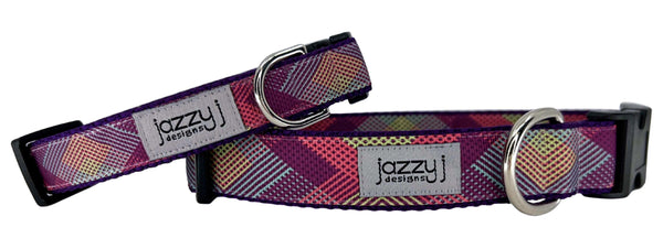 Woven Wonder Purple Dog Collar