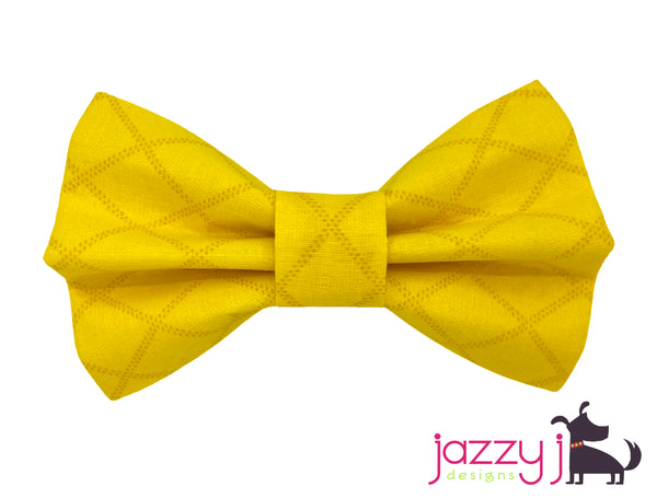 Yellow Diamond Bow Tie